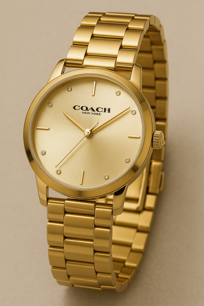 shop coach gold bracelet watch